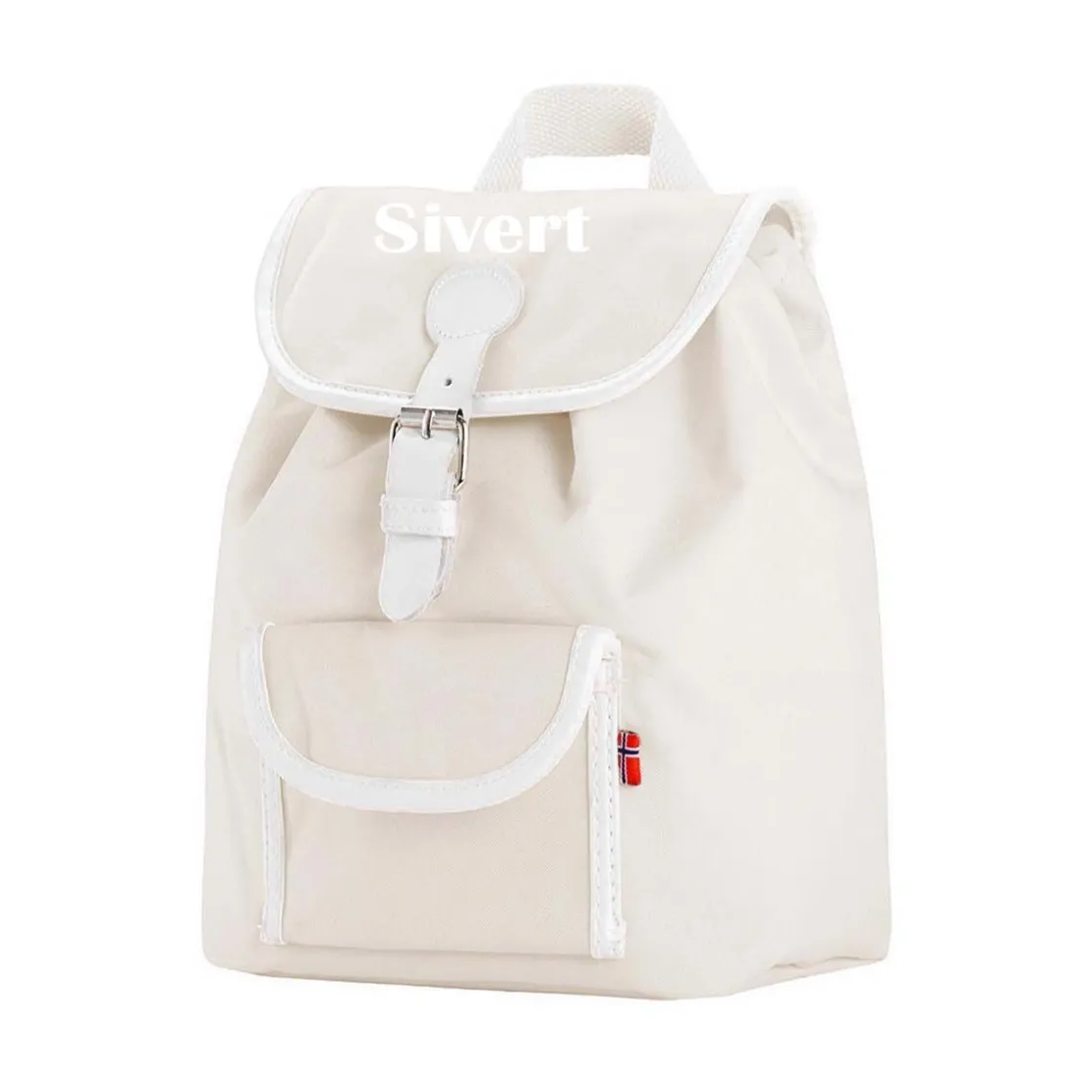 New barnesekk 8,5 Liter med navn, beige Sekker 0-6 År