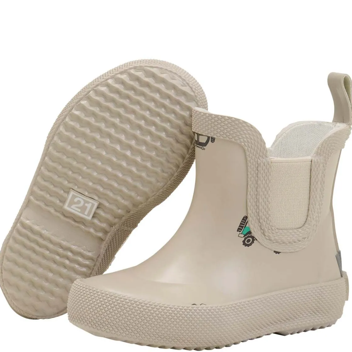 Fashion korte gummistøvler til barn, White Pepper Gummistøvler/termostøvler