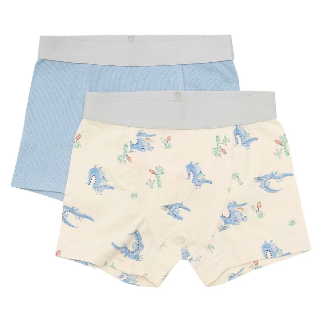 Best 2-Pack boxer i bambus til barn, Dusty Blue Undertøy Gutt