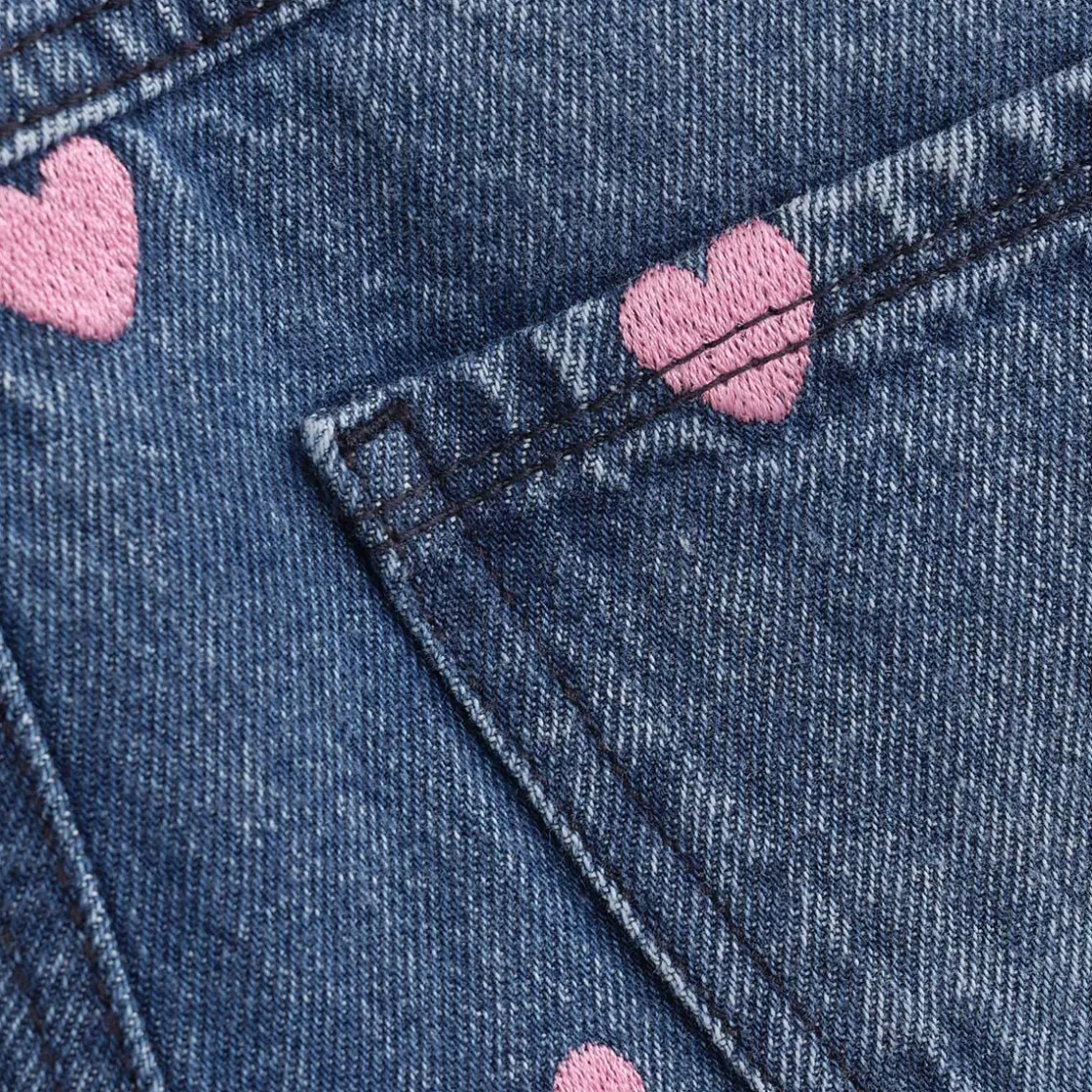 Best Wide jeans til barn, Blue Denim Bukser Jente 8-16 År | Bukser Baby Gutt