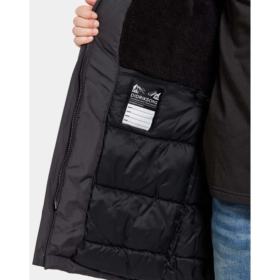 Online Porfyr parkas vinterjakke til barn, black Jakker Barn