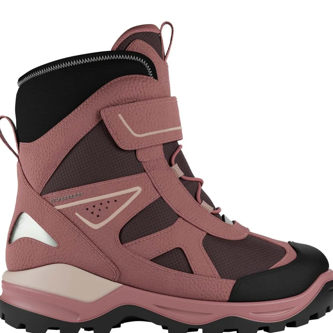 Clearance Snow Mountain 1S Wp vintersko, black/fig Vintersko