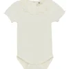 New kortermet body med krage, Egret Penklær Jente | Penklær Baby Jente