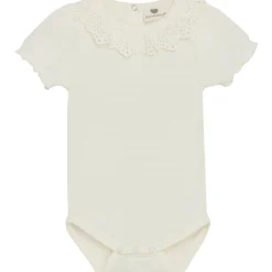 New kortermet body med krage, Egret Penklær Jente | Penklær Baby Jente