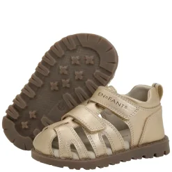 Fashion sandaler i skinn til småbarn, Champagne Beige Sandaler Og Badesko
