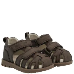 Online sandaler i skinn til småbarn, Chocolate Brown Sandaler Og Badesko