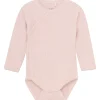 Fashion omslagsbody Mélange Rib, Hushed Violet Melange Bodyer Baby Jente