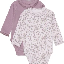 New 2-pack Rib body, Elderberry Penklær Baby Jente | Penklær Baby Gutt
