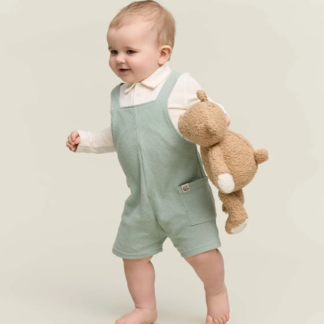 Hot Basal seleshorts til baby, Grågrønn Shortser & Skjørt Baby Jente | Shortser Baby Gutt