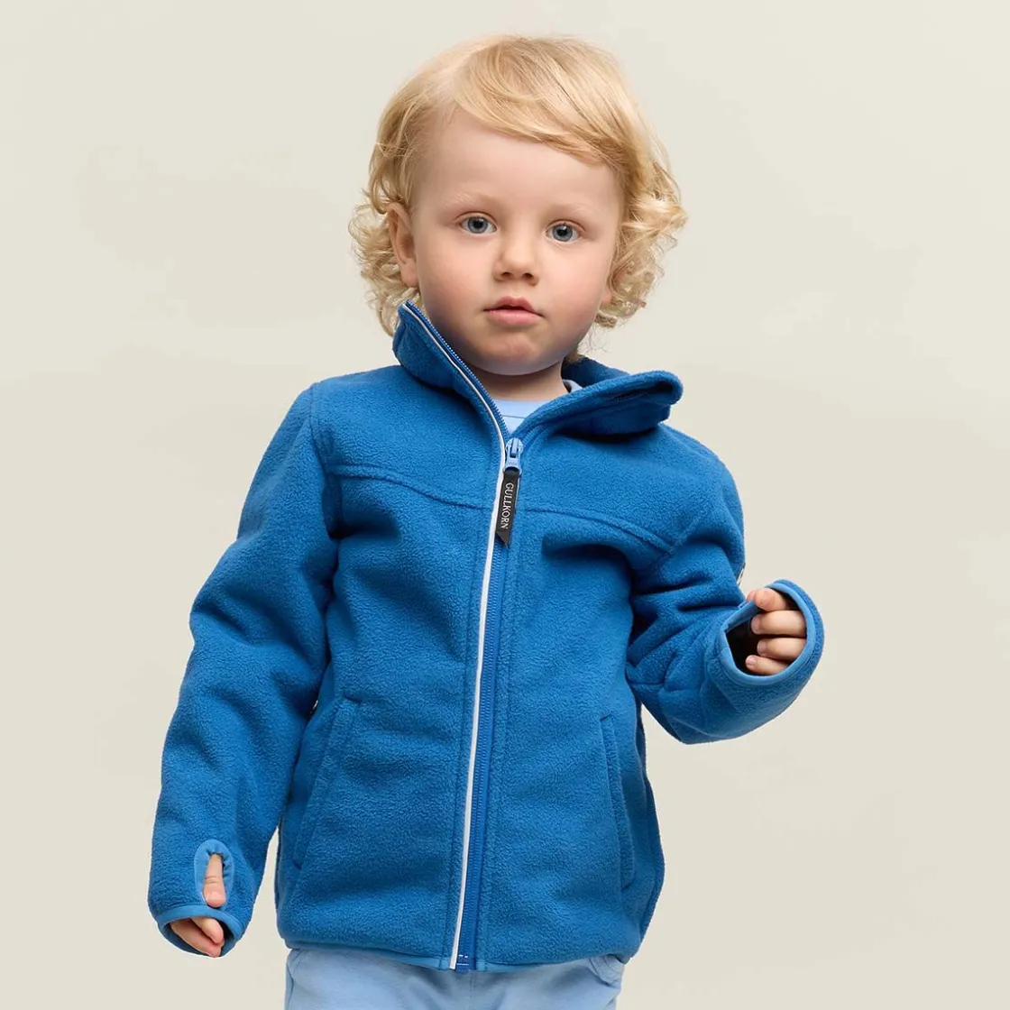 Online Clover vindfleece jakke til barn, Stålblå Jakker Barn | Jakker Baby