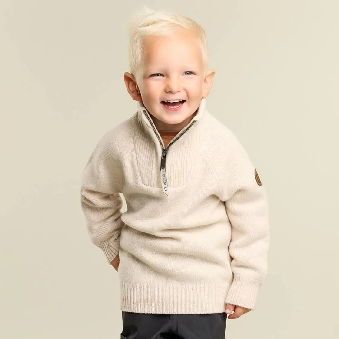 Discount Norefjell ullgenser barn, Beige Melert Ullgensere 8-16 År | Ullgensere Jente 3-10 År