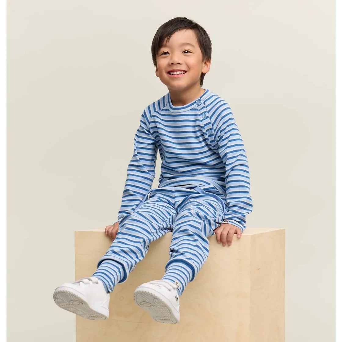 Fashion Villvette longsleeve til barn, Himmelblå (S) Gensere Gutt 8-16 År | Gensere & Overdeler Gutt