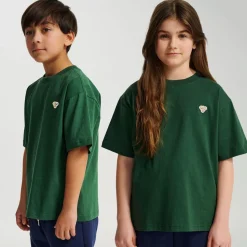 Outlet Loose Bee t-skjorte til barn, Dark Green T-skjorte Jente 8-16 År | T-skjorte Gutt 8-16 År