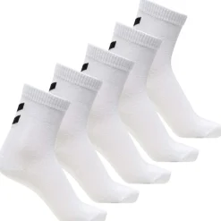 Online 5-pack sokker til barn, Bright White/Bright White Sokker Jente 8- 16 År | Sokker Jente