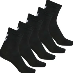 Outlet 5-pack sokker til barn, Black/Black Sokker Jente 8- 16 År | Sokker Jente