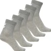 Sale 5-pack sokker til barn, grey melange Sokker Jente 8- 16 År | Sokker Jente