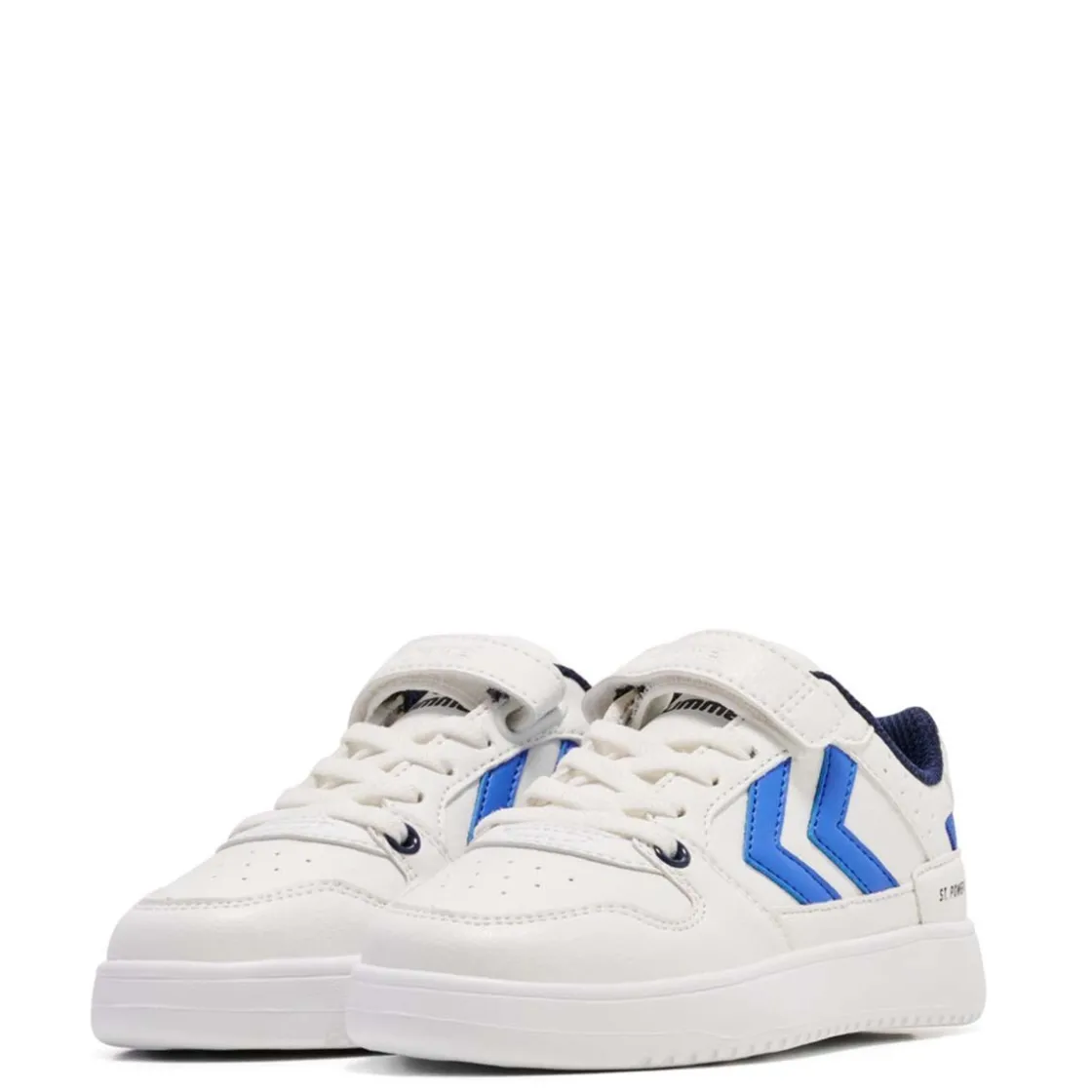 Sale Hummel St.Power Play JR joggesko til barn, White/Black Iris Joggesko