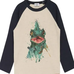 Outlet Hust & Claire Archie genser til barn, wheat melange Gensere & Overdeler Gutt