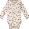 Online Hust & Claire Badia body ull/bambus Dino, Mocha Ullbody Og Ullgensere Baby | Ullbodyer Baby Gutt
