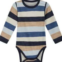 Hot Hust & Claire Baloo body ull/bambus striper, Cloud Blue Ullbody Og Ullgensere Baby | Ullbodyer Baby Gutt