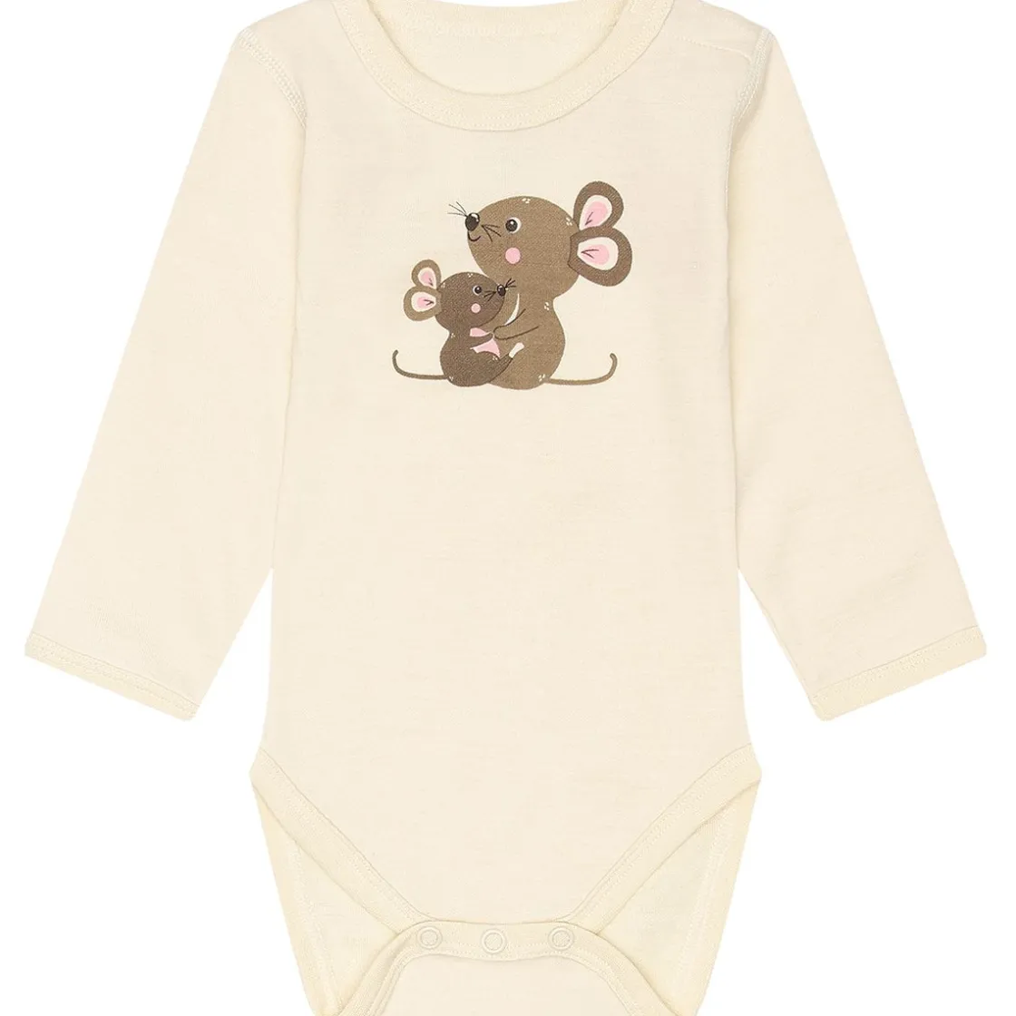 Online Hust & Claire Baloo ull/bambus body mus, Ecru Ullbody Og Ullgensere Baby | Ullbodyer Baby Jente