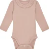 Clearance Hust & Claire Barbara body i ull/bambus, Rose Cloud Ullbody Og Ullgensere Baby | Penklær Baby Jente