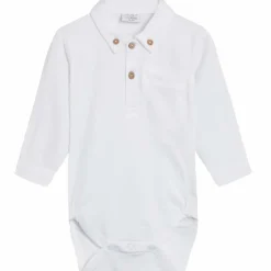 Sale Hust & Claire Basil skjortebody, white Penklær Gutt | Skjorter Gutt