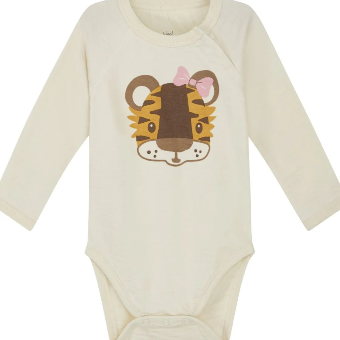 Best Hust & Claire Basti tiger body ull/bambus, Ecru Ullbody Og Ullgensere Baby | Ullbodyer Baby Jente