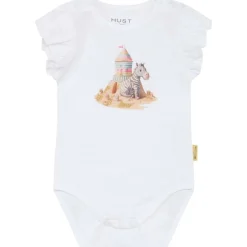 Fashion Hust & Claire Beninette kortermet body, white Bodyer Baby Jente