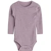 Fashion Hust & Claire Berry ribb body i ull/lyocell, woodrose Ullbody Og Ullgensere Baby | Ullbodyer Baby Jente