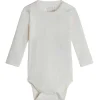 Clearance Hust & Claire Berry ribb body i ull, ecru Ullbody Og Ullgensere Baby | Bodyer Baby Jente