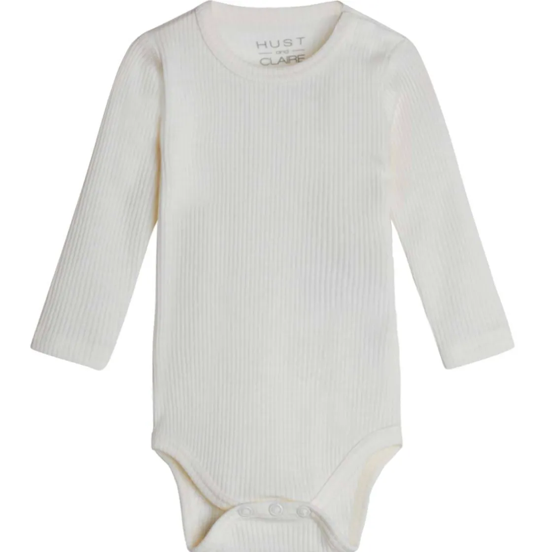 Clearance Hust & Claire Berry ribb body i ull, ecru Ullbody Og Ullgensere Baby | Bodyer Baby Jente