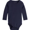 Clearance Hust & Claire Berry ribb body i ull/lyocell, blues Ullbody Og Ullgensere Baby | Ullbodyer Baby Gutt
