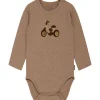 Online Hust & Claire Billy body, deer brown melange Bodyer Baby Jente | Bodyer Baby Gutt