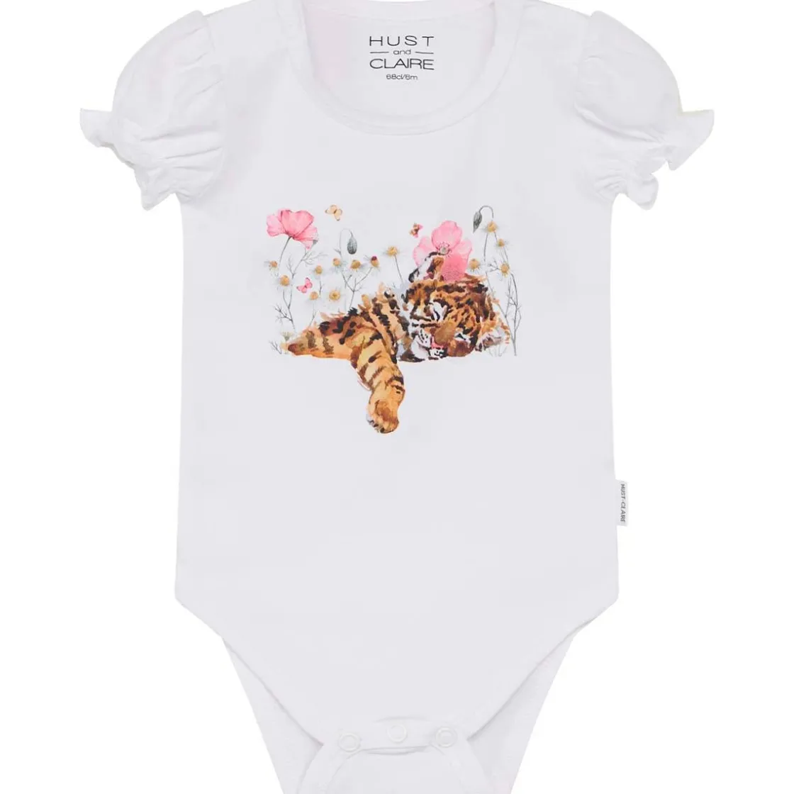 Hot Hust & Claire Blanca kortermet body, white Kortermet Baby Jente | Bodyer Baby Jente