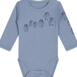 Discount Hust & Claire body i ull med pingviner, Blue wind Ullbody Og Ullgensere Baby | Ullbodyer Baby Gutt