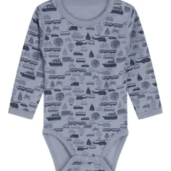 Fashion Hust & Claire body i ull/bambus m/kjøretøy, Blue wind Ullbody Og Ullgensere Baby | Ullbodyer Baby Gutt