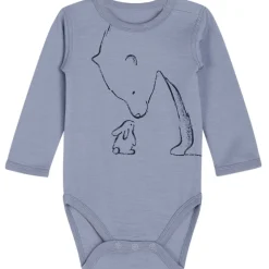 Fashion Hust & Claire body i ull/bambus med isbjørn, Blue wind Ullbody Og Ullgensere Baby | Ullbodyer Baby Gutt
