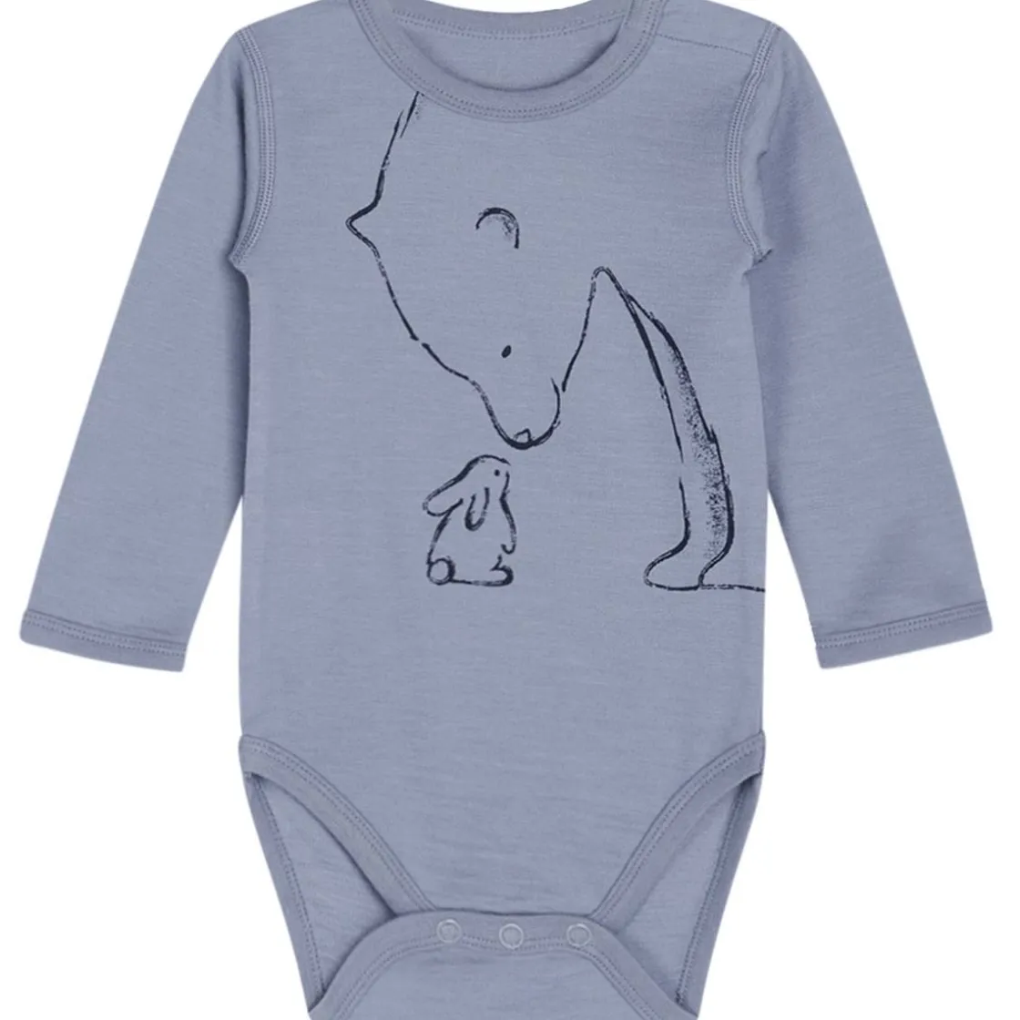 Fashion Hust & Claire body i ull/bambus med isbjørn, Blue wind Ullbody Og Ullgensere Baby | Ullbodyer Baby Gutt