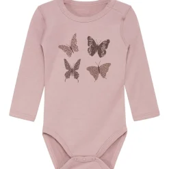 Online Hust & Claire body i ull/bambus m/sommerfugler, Shade rose Ullbody Og Ullgensere Baby | Ullbodyer Baby Jente