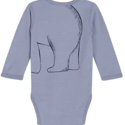 Fashion Hust & Claire body i ull/bambus med isbjørn, Blue wind Ullbody Og Ullgensere Baby | Ullbodyer Baby Gutt
