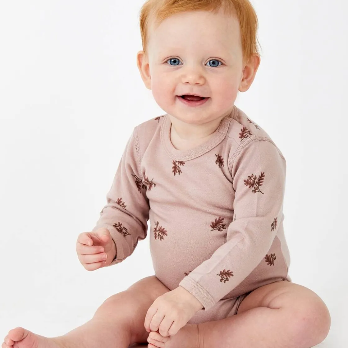 New Hust & Claire body i ull/bambus med nøtter, Shade rose Ullbody Og Ullgensere Baby | Ullbodyer Baby Jente