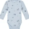 Sale Hust & Claire body ull/bambus skogsdyr, Cloud Blue Ullbody Og Ullgensere Baby | Ullbodyer Baby Gutt