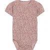Outlet Hust & Claire Bonni kortermet body i bambus, pale rose Kortermet Baby Jente
