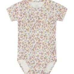 Hot Hust & Claire Bue kortermet body i bambus, ivory Kortermet Baby Jente | Bodyer Baby Jente