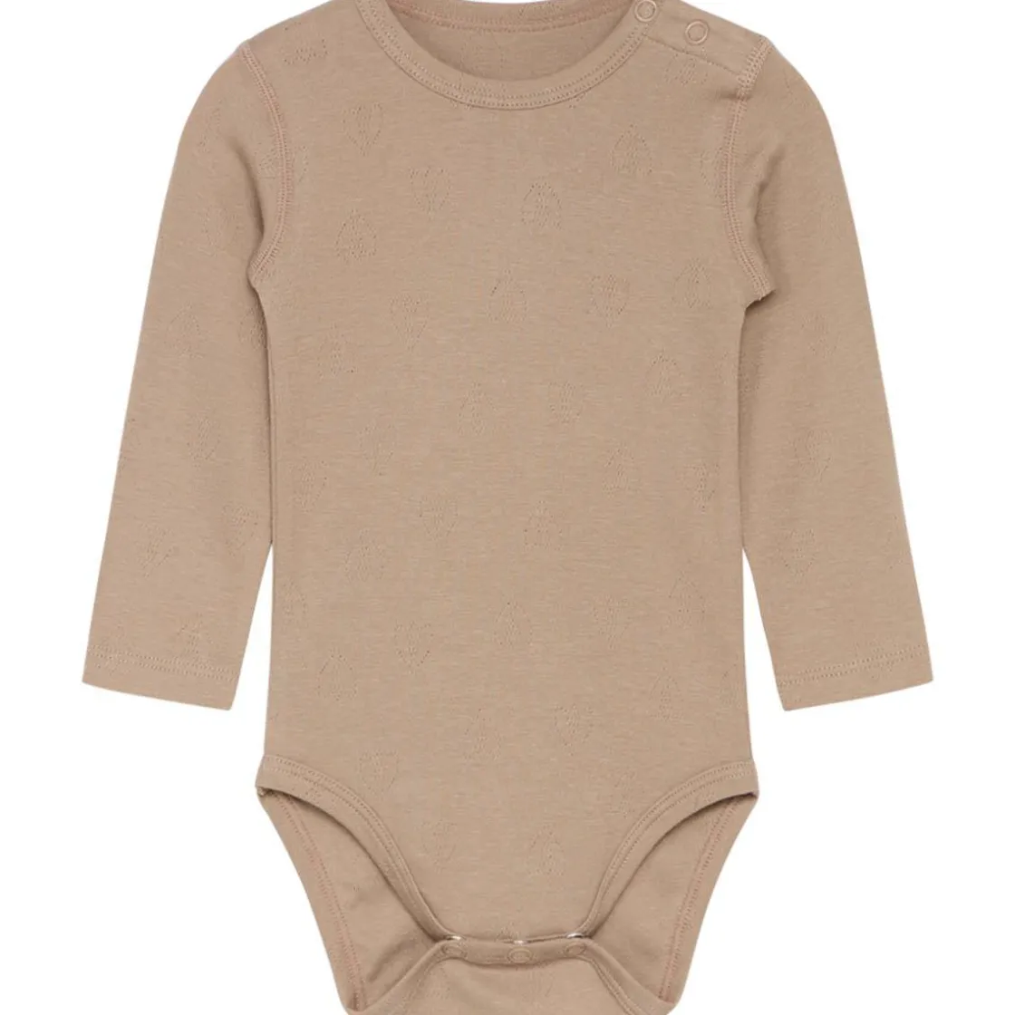 Discount Hust & Claire Buller body m/hullmønster, mocha Bodyer Baby Jente | Bodyer Baby Gutt