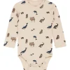 Outlet Hust & Claire Buller body i bambus m/dyr, french oak Bodyer Baby Jente | Bodyer Baby Gutt