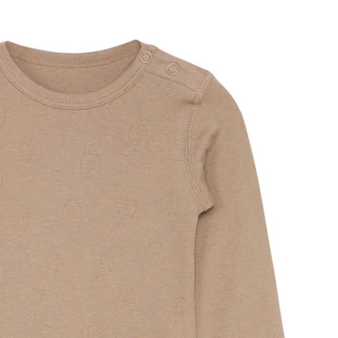 Discount Hust & Claire Buller body m/hullmønster, mocha Bodyer Baby Jente | Bodyer Baby Gutt