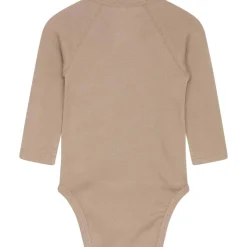 Outlet Hust & Claire Bum omslagsbody m/hullmønster, mocca Bodyer Baby Jente | Bodyer Baby Gutt
