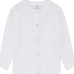 Clearance Hust & Claire Cillja cardigan til baby og barn, white Penklær Jente | Penklær Jente